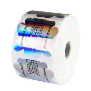 EM Nail Szablony, formy aluminiowo papierowe 500 sztuk Nr 25 — zdjęcie 2