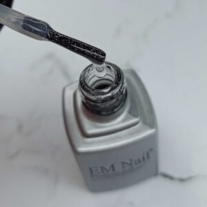 EM Nail Tempered Dry Top Coat Sparkle 6ml – hartowany top z drobinkami TPO-Free — zdjęcie 2