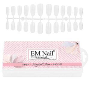 EM Nail TIPSY TUNELOWE MIGDAŁ 240 SZT.