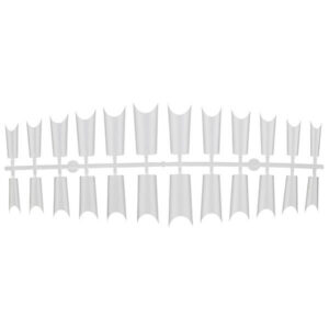 EM Nail Tipsy tunelowe proste - Luxury Nail Tips Clear 504 szt. — zdjęcie 2