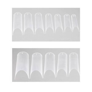 EM Nail Tipsy tunelowe proste - Luxury Nail Tips Clear 504 szt. — zdjęcie 3