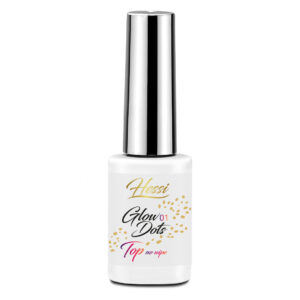 Hessi Top Glow Dots 01 5ml - Top No Wipe z Złotymi Drobinkami