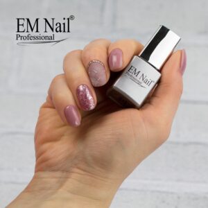 EM Nail Ultra Matte Top Coat No Wipe 6ml – Matowy Top Hybrydowy TPO-Free — zdjęcie 3