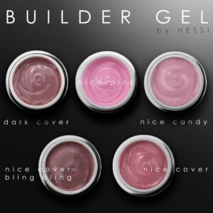 Hessi Żel budujący - Nice Candy 15ml Różowy Konsystencja Budyniu — zdjęcie 5