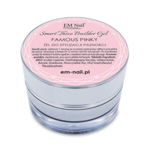 EM Nail Żel budujący - Smart Thixo Builder Gel Famous Pinky 50ml — zdjęcie 3