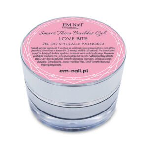 EM Nail Smart Thixo Builder Gel Love Bite 30ml – Żel budujący różowy UV/LED — zdjęcie 3