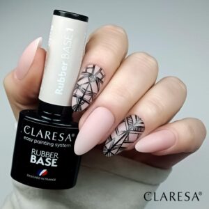 Claresa baza Rubber 1 – kauczukowa baza hybrydowa do paznokci 5g — zdjęcie 2