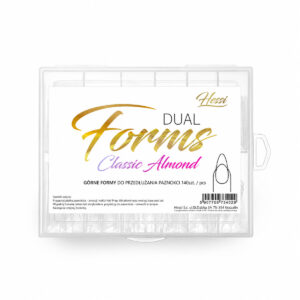 Hessi Dual Forms Classic Almond – górne formy do paznokci 140 szt.