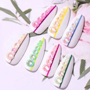 Cyrkonie opal GLOW night Świecące w ciemności mix rozmiarów ok.250 szt Nr 6 — zdjęcie 2