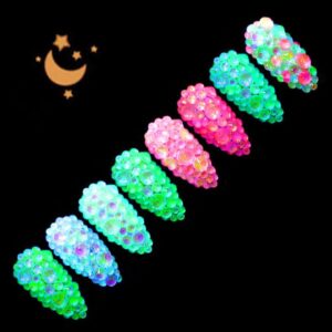 Cyrkonie opal GLOW night Świecące w ciemności mix rozmiarów ok.250 szt Nr 6 — zdjęcie 5