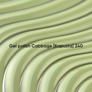 NAILSOFTHEDAY Cabbage 240 – oliwkowo-pistacjowy lakier hybrydowy 10 ml - obrazek 2