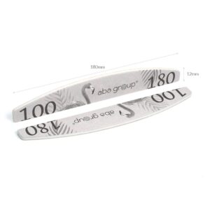 Aba Group Pilnik do Paznokci Półksiężyc 100/180 Flaming 50 szt.