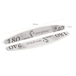 Aba Group Pilnik do Paznokci Półksiężyc 180/240 Flaming 50 szt.