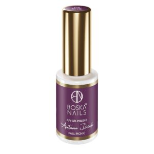 Boska Nails Autumn Drink Fall Picnic 578 - ciemnofioletowy lakier hybrydowy 6 ml