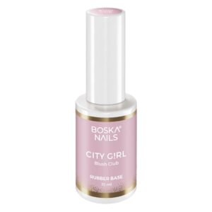 Boska Nails City Girl Rubber Base Blush Club Różowa Baza Kauczukowa z Drobinkami 10 ml