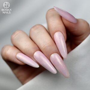 Boska Nails City Girl Rubber Base Blush Club Różowa Baza Kauczukowa z Drobinkami 10 ml