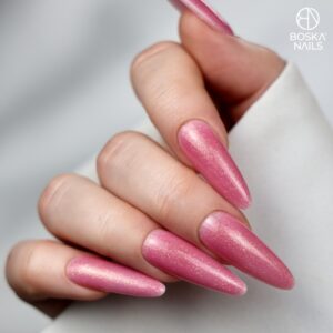 Boska Nails City Girl Rubber Base Shine Mode Soczysta Różowa Baza Kauczukowa Glow 10 ml