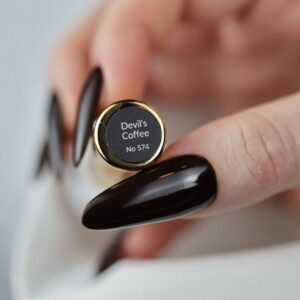 Boska Nails Coffee Dream Devil's Coffee 574 - ciemnobrązowy lakier hybrydowy 6 ml
