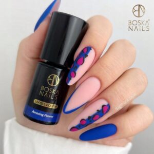Boska Nails Divine Amazing Flower No. 354 – Ciemnoniebieski Lakier Hybrydowy 6 ml