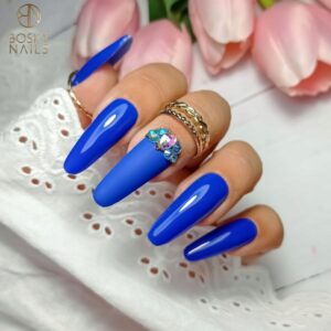 Boska Nails Divine Amazing Flower No. 354 – Ciemnoniebieski Lakier Hybrydowy 6 ml