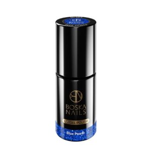 Boska Nails Divine Blue Power 362 - niebieski brokatowy lakier hybrydowy 6 ml