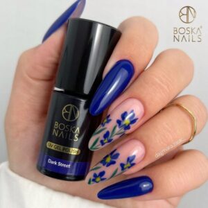 Boska Nails Divine Dark Street No. 356 – Ciemnoniebieski Lakier Hybrydowy 6 ml
