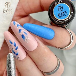 Boska Nails Divine Moonlight Party 353 - niebieski lakier hybrydowy 6 ml