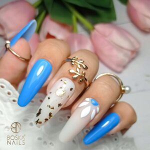Boska Nails Divine Moonlight Party 353 - niebieski lakier hybrydowy 6 ml