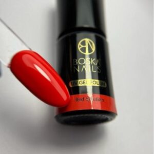 Boska Nails Divine Red Solution 330 - czerwony lakier hybrydowy 6 ml
