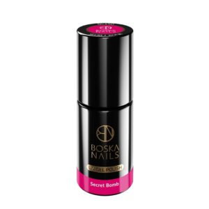 Boska Nails Divine Secret Bomb 350 - neonowy ciemnoróżowy lakier hybrydowy 6 ml