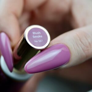 Boska Nails Lakier Hybrydowy Bloom Blush Smoke 587 6 ml – fioletowy lakier hybrydowy z nutą brudnego różu