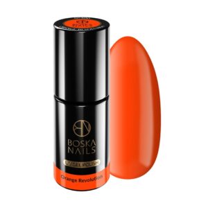 Boska Nails Lakier Hybrydowy Divine Orange Revolution 300 6 ml – neonowy pomarańczowy lakier hybrydowy