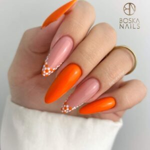 Boska Nails Lakier Hybrydowy Divine Orange Revolution 300 6 ml – neonowy pomarańczowy lakier hybrydowy