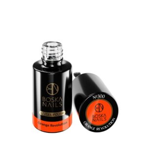 Boska Nails Lakier Hybrydowy Divine Orange Revolution 300 6 ml – neonowy pomarańczowy lakier hybrydowy