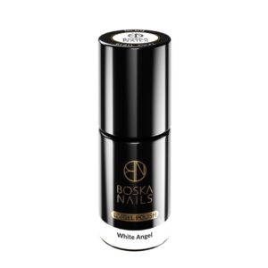 Boska Nails Lakier Hybrydowy Divine White Angel 301 6 ml – biały lakier hybrydowy do frencha