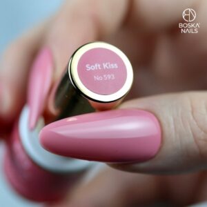 Boska Nails Lakier Hybrydowy Lip Liner Soft Kiss 593 6 ml – ciepły róż