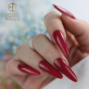 Boska Nails Lakier Klasyczny do Paznokci Malyna nr 671 Czerwono-Bordowy 9 ml