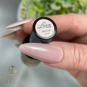 Boska Nails Luxe Base Peach Jam Baza Kauczukowa z Drobinką 10 ml