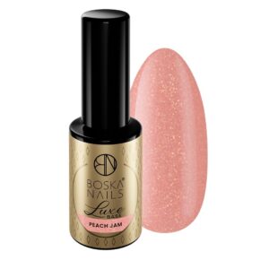 Boska Nails Luxe Base Peach Jam Baza Kauczukowa z Drobinką 10 ml
