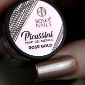 Boska Nails Picassini Metallic Paint Gel Rose Gold Żel do Zdobień 5 ml