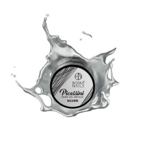 Boska Nails Picassini Metallic Silver Żel do Zdobień Srebrny 5 ml