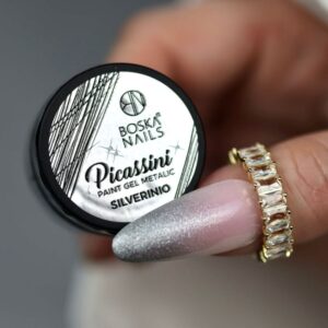 Boska Nails Picassini Metallic Silverinio Żel do Zdobień Srebrny 5 ml