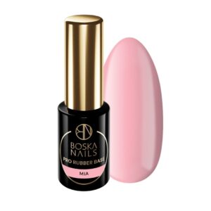 Boska Nails Pro Rubber Base Mia – Baza Kauczukowa Cover Jasny Róż 6 ml