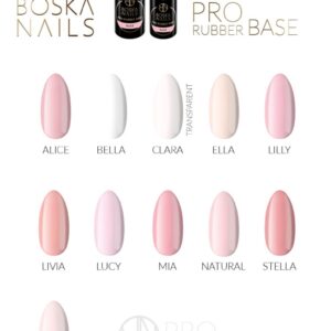 Boska Nails Pro Rubber Base Sally Baza Kauczukowa Naturalny Odcień 6 ml