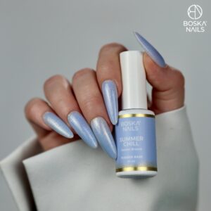 Boska Nails Summer Chill Denim Breeze – Baza Kauczukowa Jasny Jeans 10 ml