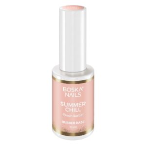 Boska Nails Summer Chill Peach Sorbet – Baza Kauczukowa Brzoskwiniowa 10 ml