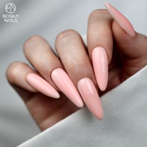 Boska Nails Top Color Apri Gloss No Wipe – Brzoskwiniowy Top Hybrydowy 10 ml