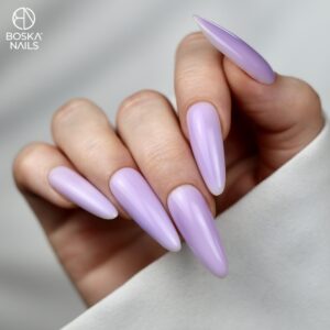 Boska Nails Top Color Lilac Gloss No Wipe – Liliowy Top Hybrydowy 10 ml