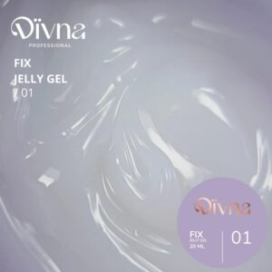 DIVNA Fix Jelly Gel 01 Mleczny - żel budujący galaretka 15 ml