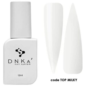 DNKa’ Top Milky No Wipe Mleczny Top Hybrydowy Bez Przemywania 12ml